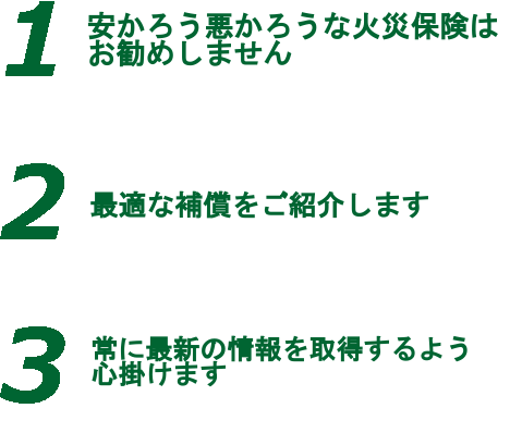 3つの安心のスマホ用画像